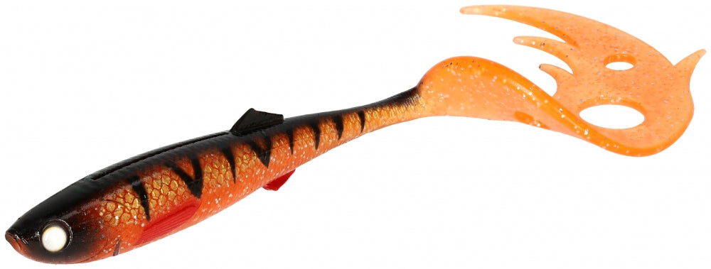 Naluca Sicario Pike Tail 8.5Cm/Orange Perch - 4Buc
