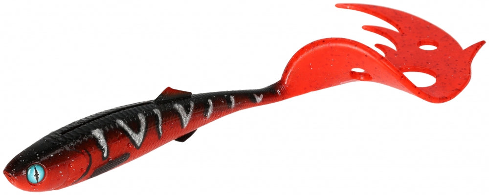 Naluca Sicario Pike Tail 8.5Cm/Red Tiger - 4Buc