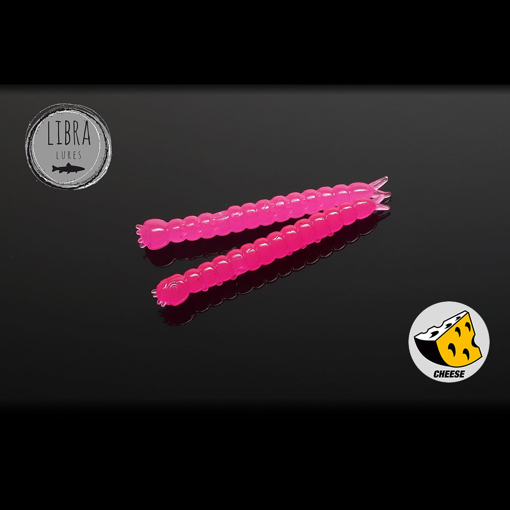 Naluca Worm Libra Slight 3.8cm 019 Cheese 15buc/borcan