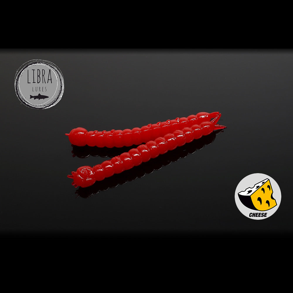 Naluca Worm Libra Slight 3.8cm 021 Cheese 15buc/borcan