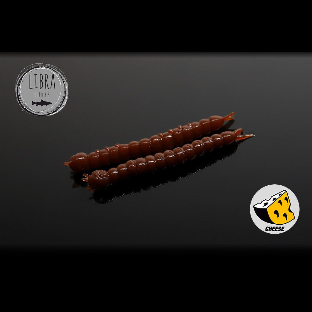 Naluca Worm Libra Slight 3.8cm 038 Cheese 15buc/borcan