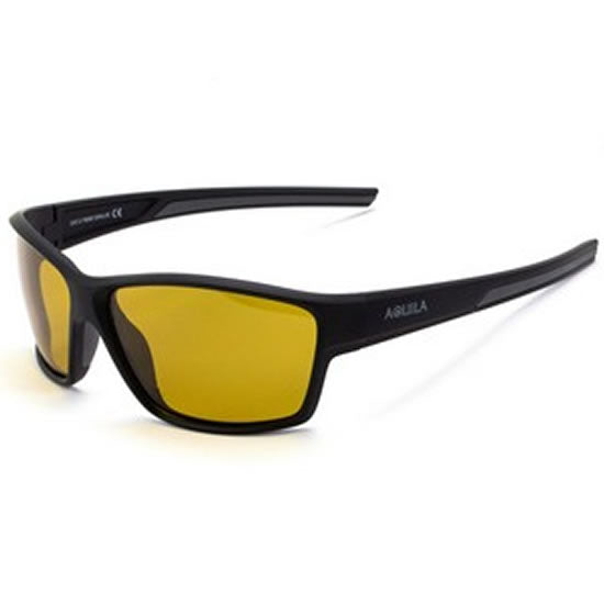 Ochelari Polarizati AQUILA Ghillie, Amber/Black, 100% Protectie UV-A si UV-B