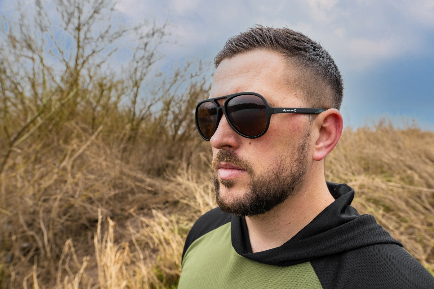 Ochelari Polarizati Korum Old School iD Polarised Sunglasses Amberjack