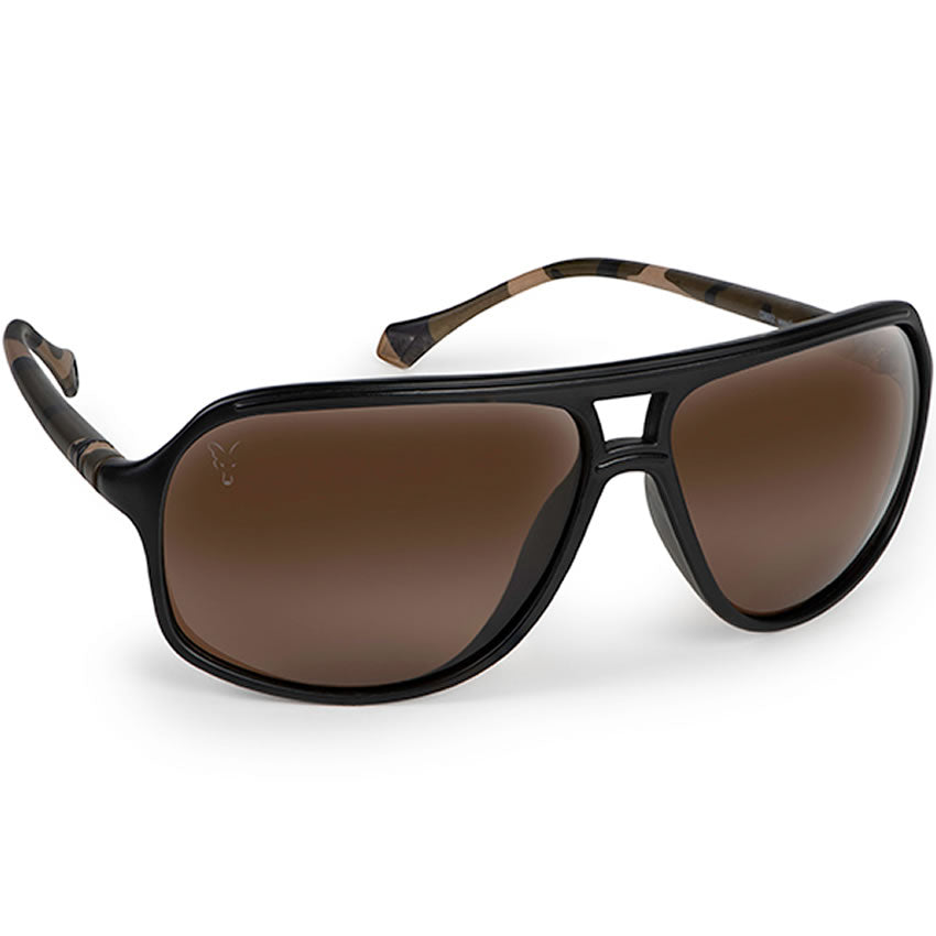 Ochelari de Soare Fox AV8 Black &amp; Camo, Brown Lense