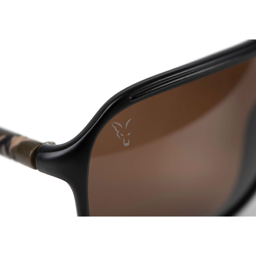 Ochelari de Soare Fox AV8 Black &amp; Camo, Brown Lense