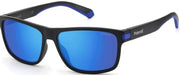 Ochelari de Soare POLAROID PLD 2121/S 0VK/5X, 58mm, Matt Black Blue
