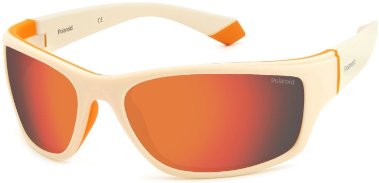 Ochelari de Soare POLAROID  PLD 2135/S IXN/OZ, 65mm, Alb-Rosu
