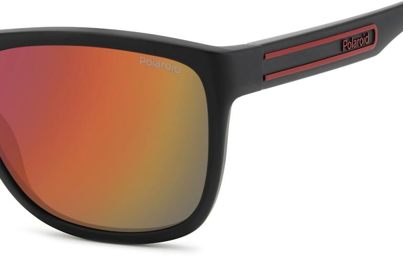 Ochelari de Soare POLAROID Unisex PLD 2161/S Oit OZ 57, Black Red ECO