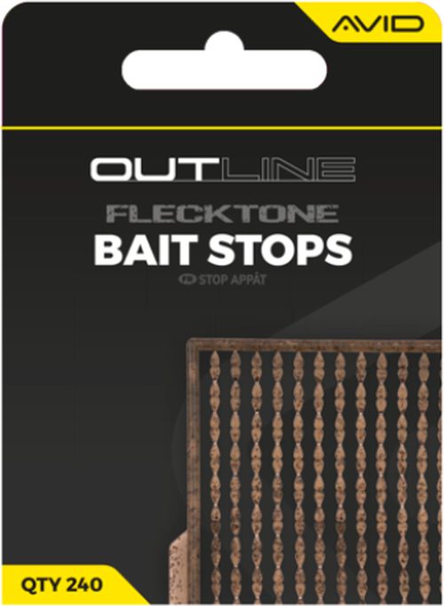 Opritoare AVID Outline Fleck Tone Bait Stops, 240buc/pac