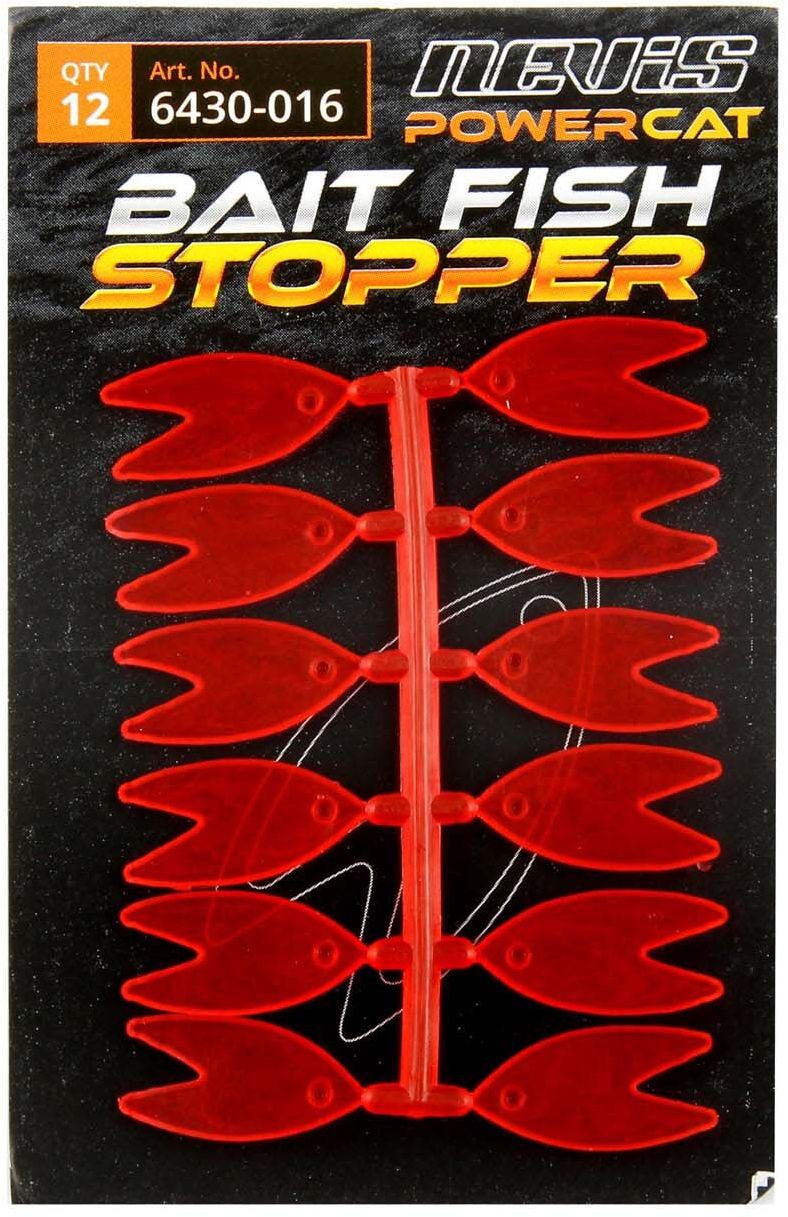 Opritoare NEVIS Momeala Vie Power Cat Stops, 12buc/pac