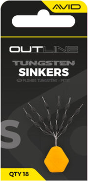 Opritoare Tungsten AVID Outline Tungsten Sinkers, Small, 18buc/pac