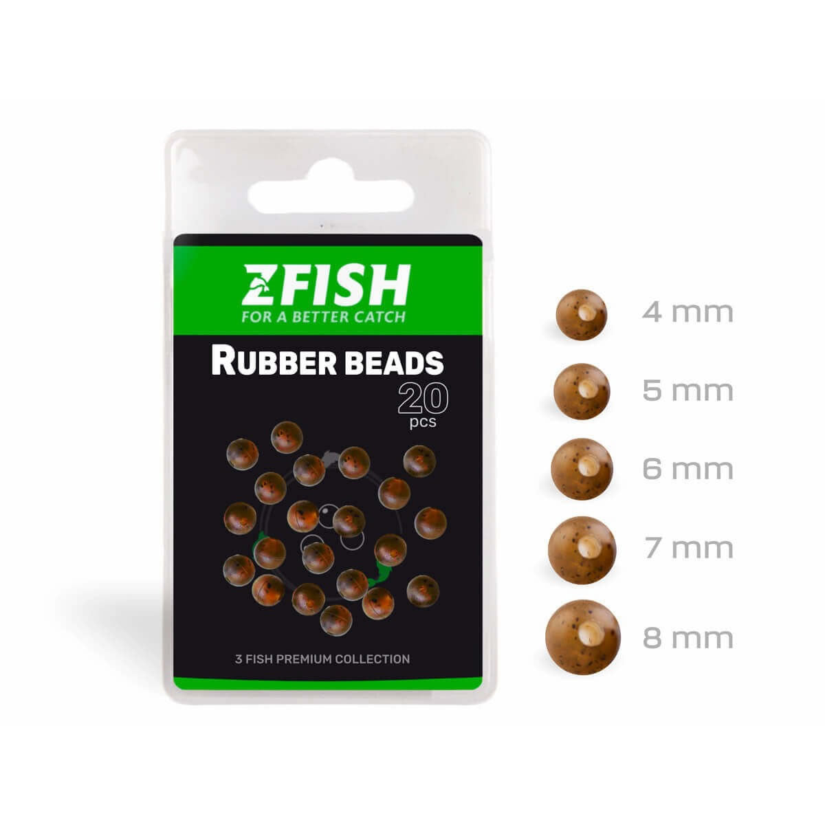 Opritoare ZFISH Rubber Beads 20buc/pac