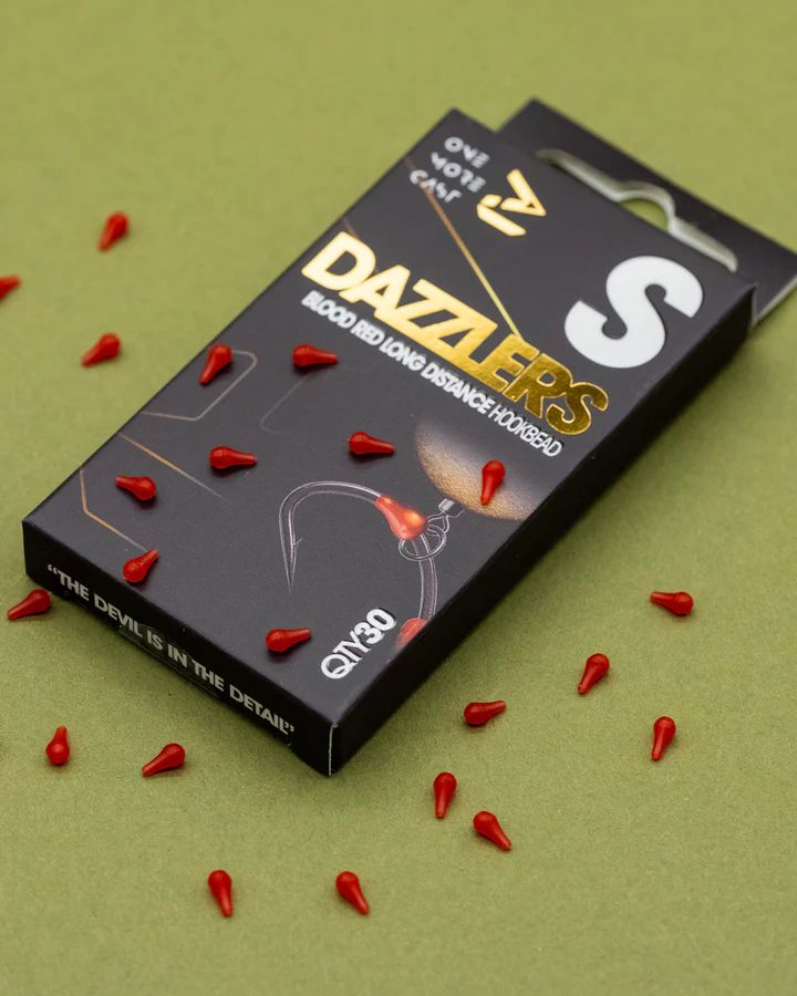 Opritor Carlig ONE MORE CAST Tackle Dazzlers Long Distance Hookbead, Red, 30buc/pac