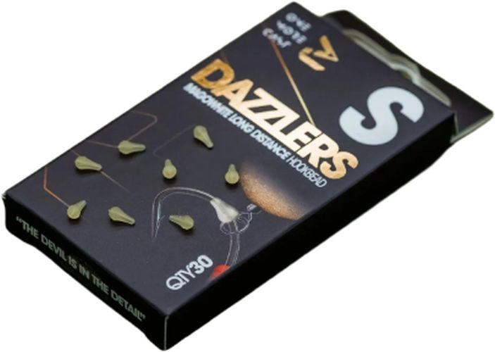 Opritor Carlig ONE MORE CAST Tackle Dazzlers Magowhite Long Distance Hook Bead Small, Green, 30buc/pac