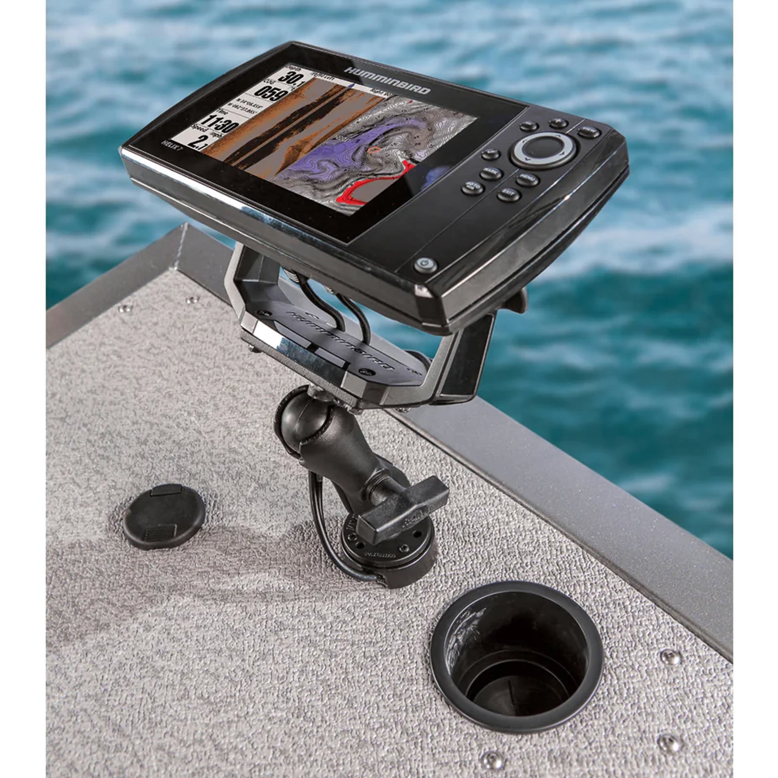Organizator Cabluri Ram Mounts Cable Manager with AMPS Hole Pattern for Electronic Mounts