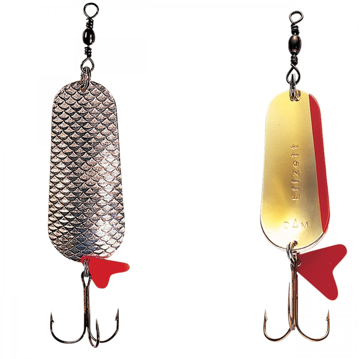 Oscilanta 30gr 65mm DAM Effzett Scales Spoon Silver Gold