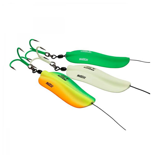 Oscilanta Madcat A-Static Rattlin Inline Spoons 125g Glow-in-the-dark