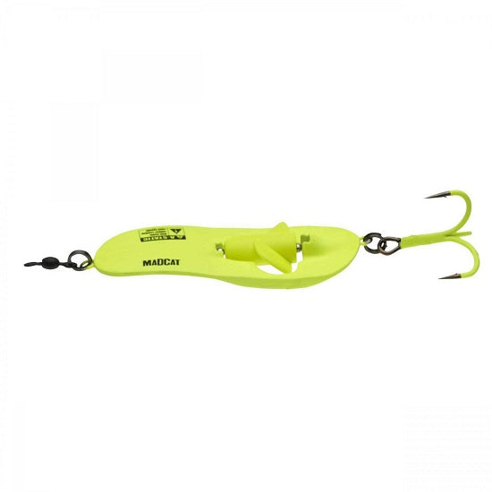 Oscilanta Madcat A-Static Rattlin Spoons 110gr Fluo Yellow UV