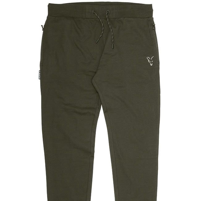 PANTALONI FOX COLLECTION GREEN AND SILVER LIGHTWEIGHT JOGGERS