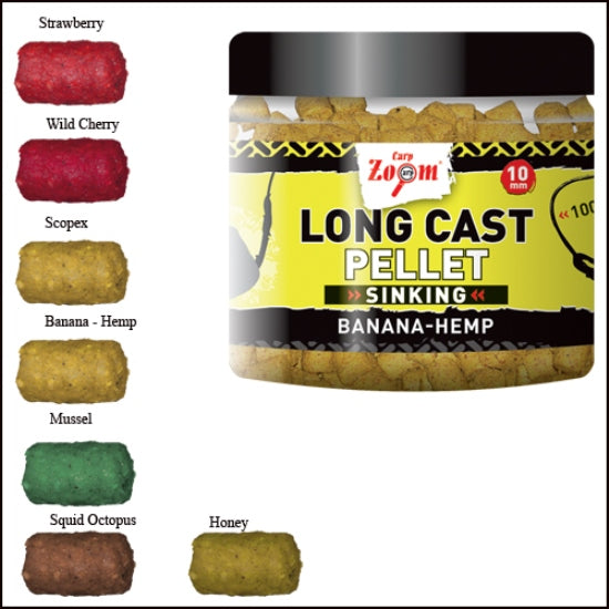 PELETE CARP ZOOM LONG CAST SINKING 10MM BANANA HEMP