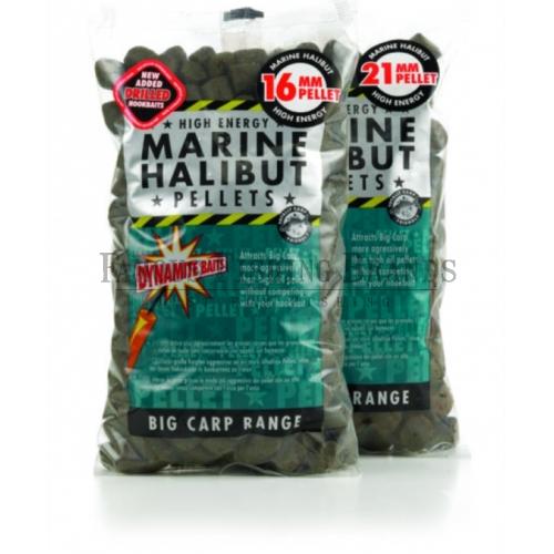 PELETE DYNAMITE BAITS 21MM PRE-GAURITE HALIBUT 900GR