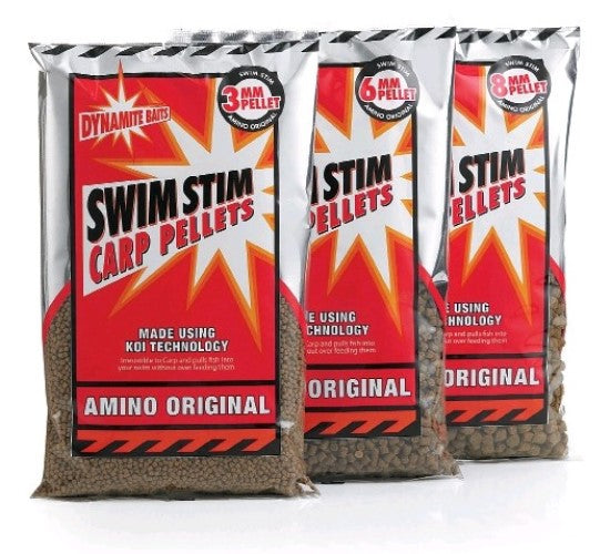 PELETE DYNAMITE BAITS SWIM STIM AMINO ORIGINAL PELLETS 8MM 