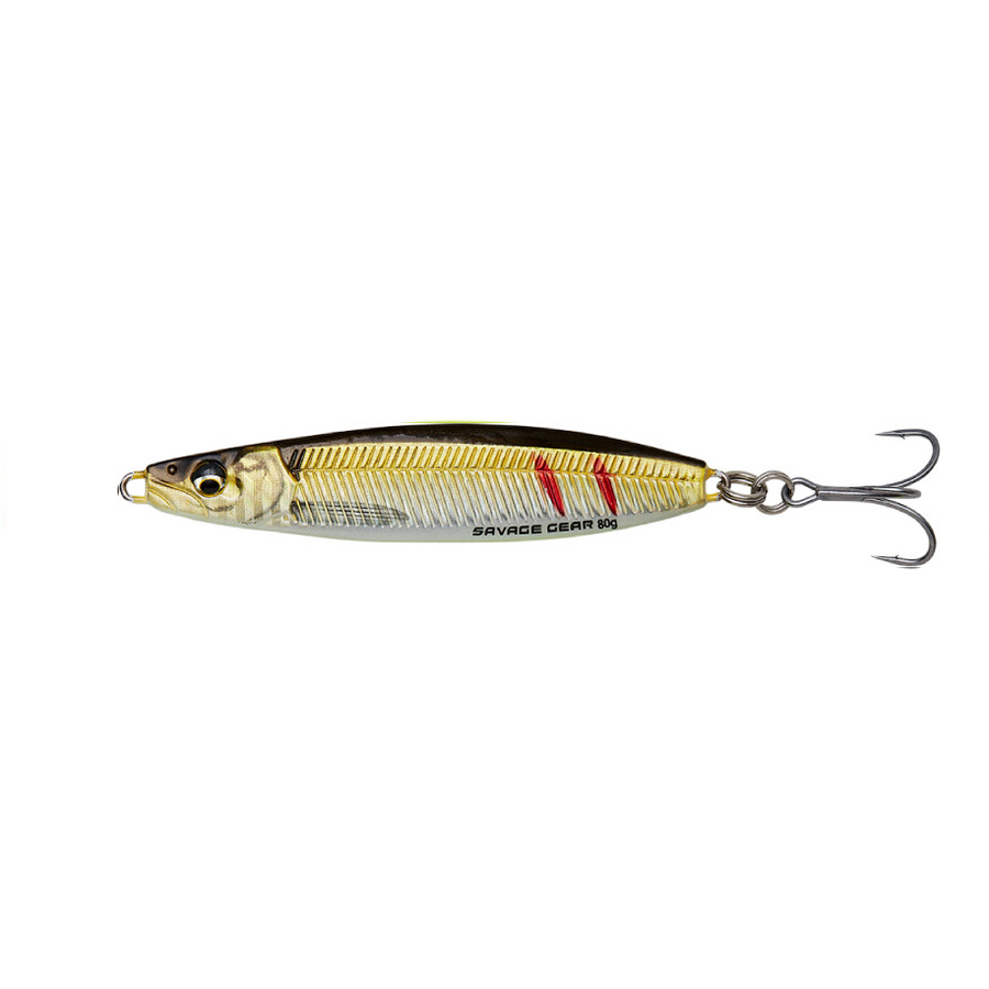 PILKER SAVAGE GEAR JIG PSYCHO SPRAT 9CM 45G SINKING GREEN SILVER
