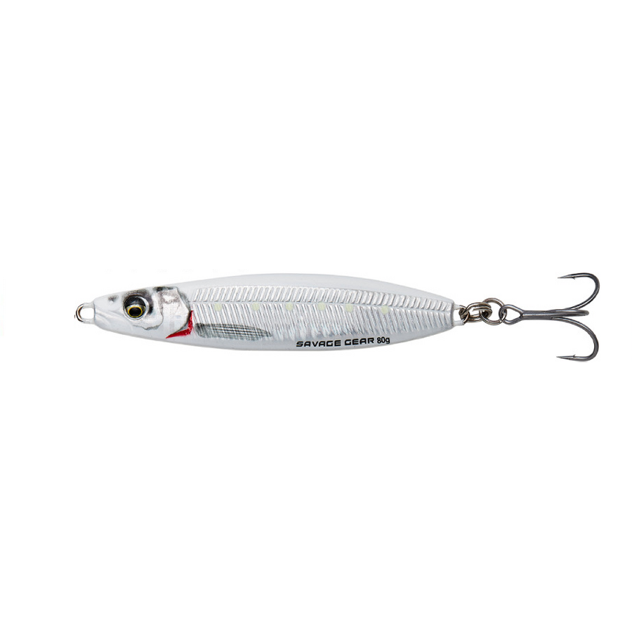 PILKER SAVAGE GEAR JIG PSYCHO SPRAT 9CM 45G SINKING WHITE SILVER