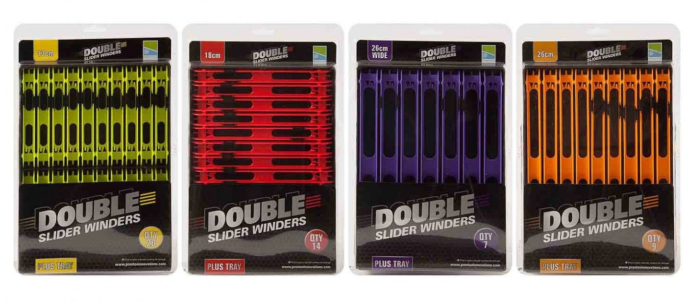 PLIOR PRESTON DOUBLE SLIDER WINDERS TRAYS 18cm Red 14buc/set