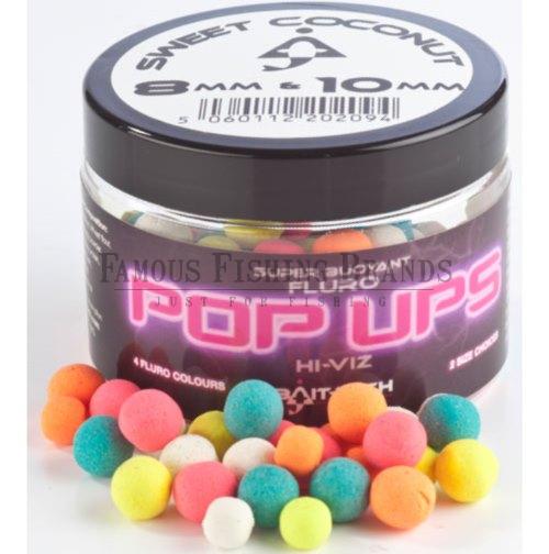 POP UP BAIT-TECH FLUO SWEET COCONUT 8MM,10MM