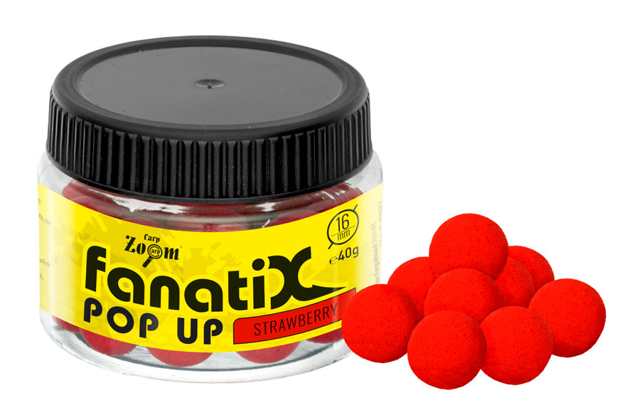 POP UP CARP ZOOM FANATI-X 16mm 40gr Strawberry