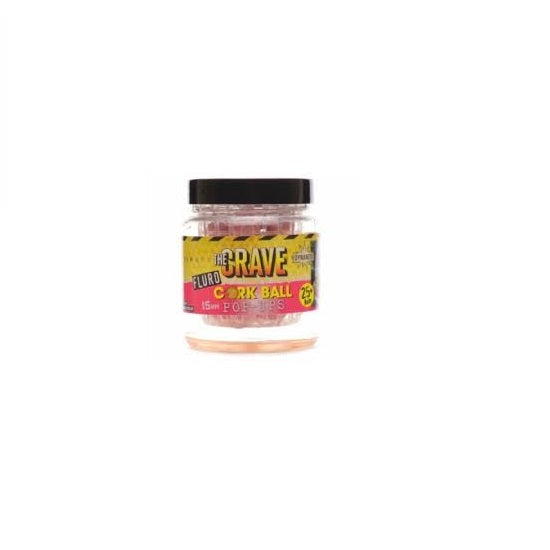 POP-UP DYNAMITE BAITS FLURO PINK CRAVE 15MM CORK BALL