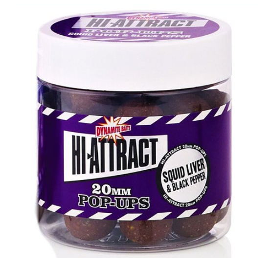 POP-UP DYNAMITE BAITS SQUID LIVER AND BLACK PEPPER 15MM 