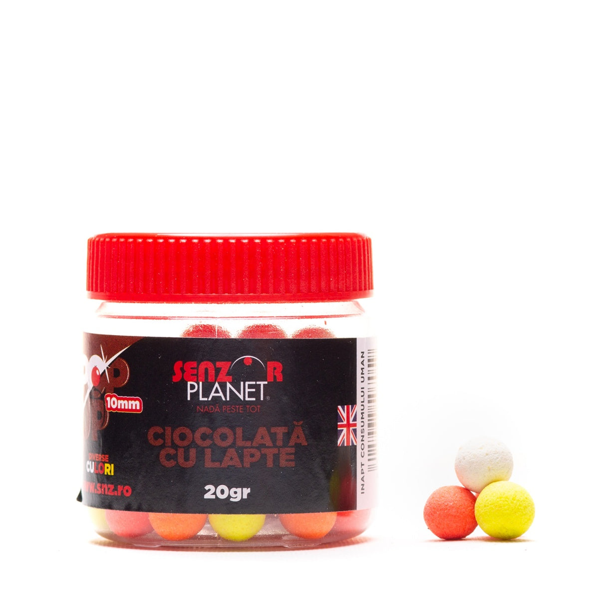POP-UP SENZOR CIOCOLATA CU LAPTE MIX FLUO 10mm 20g