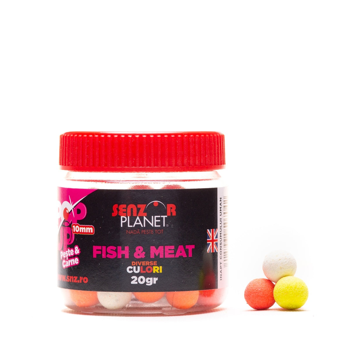 POP-UP SENZOR FISH AND MEAT MIX FLUO 10mm 20g