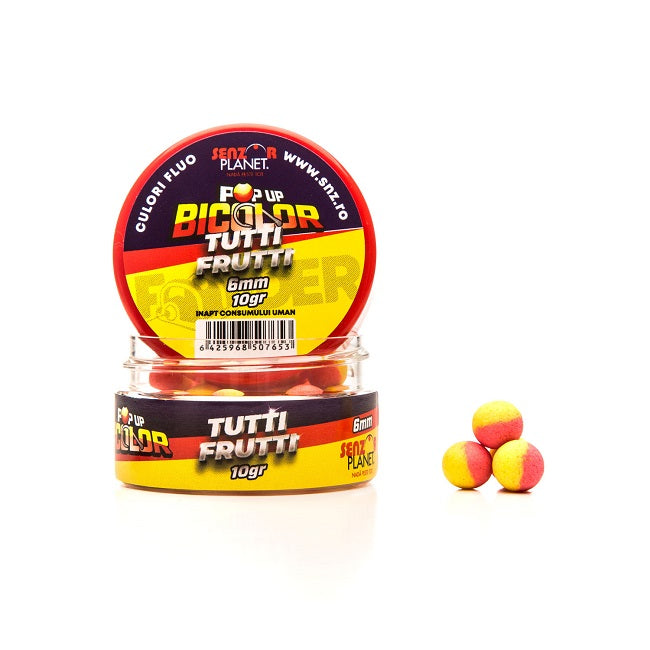 POP-UP SENZOR TUTTI FRUTTI GALBEN-ROSU 6mm 10g