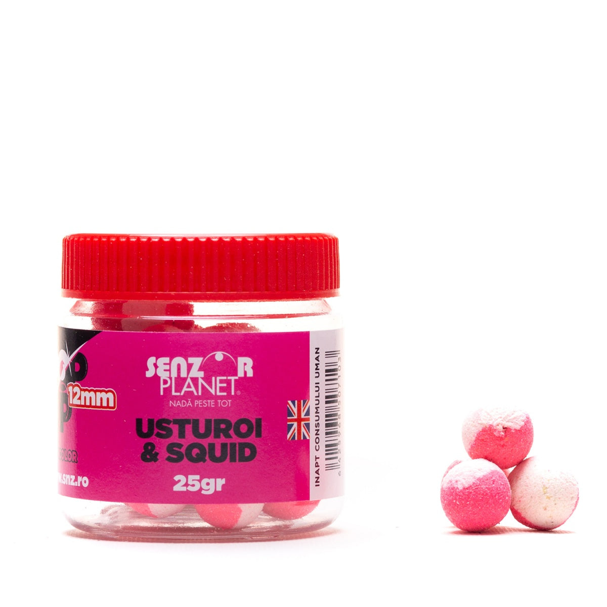 POP-UP SENZOR USTUROI AND SQUID ALB-ROZ 12mm 25g
