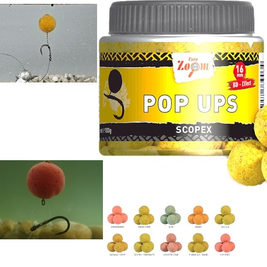 POP UPS BOILIE CARP ZOOM 100GR SCOPEX-ALUNE TIGRATE