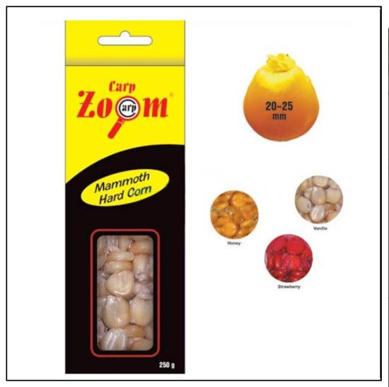 PORUMB CARP ZOOM MAMMOTH HARD CORN 250GR AROMA VANILIE