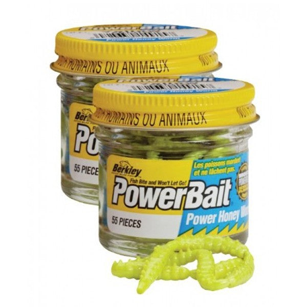 POWER HONEY WORMS BERKLEY 2,5cm - YELLOW (55 Buc/Pac)