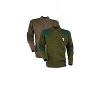 PULOVER TREESCO KAKI CU BRODERIE