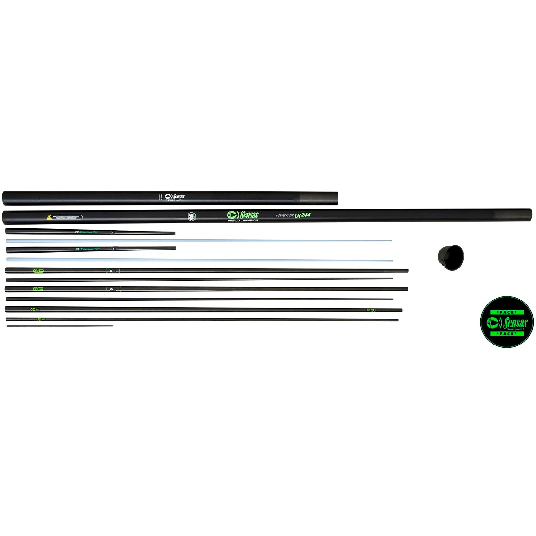 Pachet Rubesiana SENSAS Pack UK Power Carp 244, 14.5m, 6 Kits
