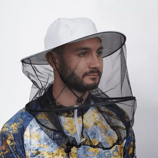 Palarie ZEOX Anti Mosquito Hat, White