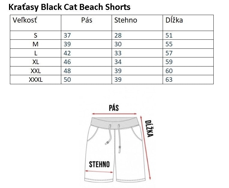 Pantaloni BLACK CAT Swim Shorts, Grey-Black