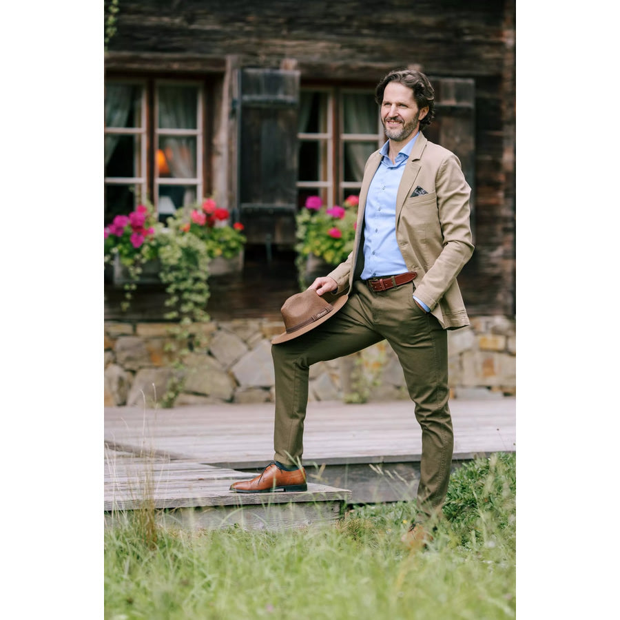 Pantaloni BLASER Denim Stretch Chino Tom, Dark Olive, Marime 48