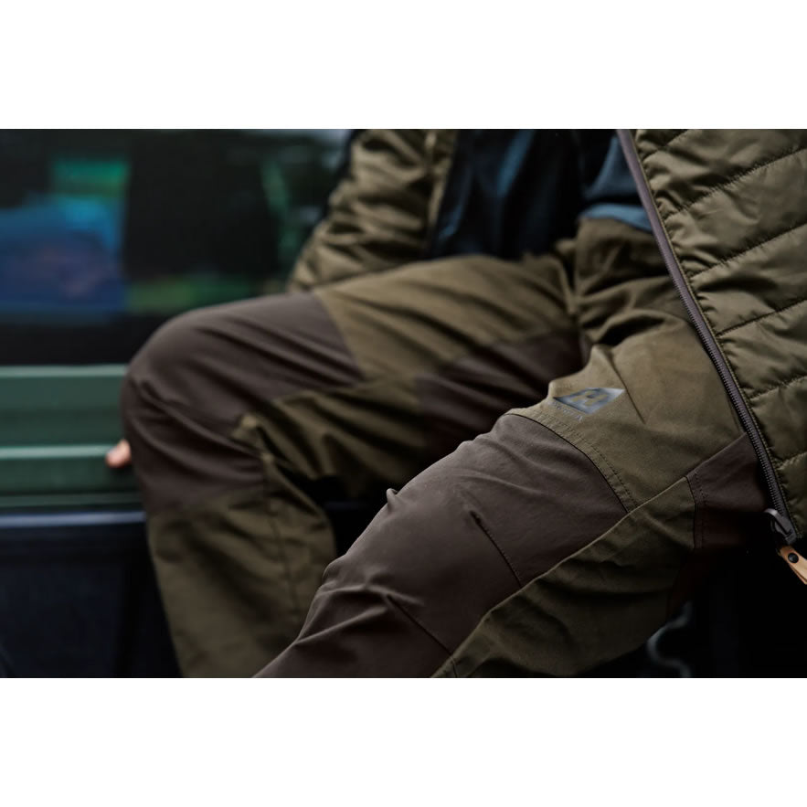 Pantaloni HARKILA Fjell Willow Green / Shadow Brown, Marime 56/32