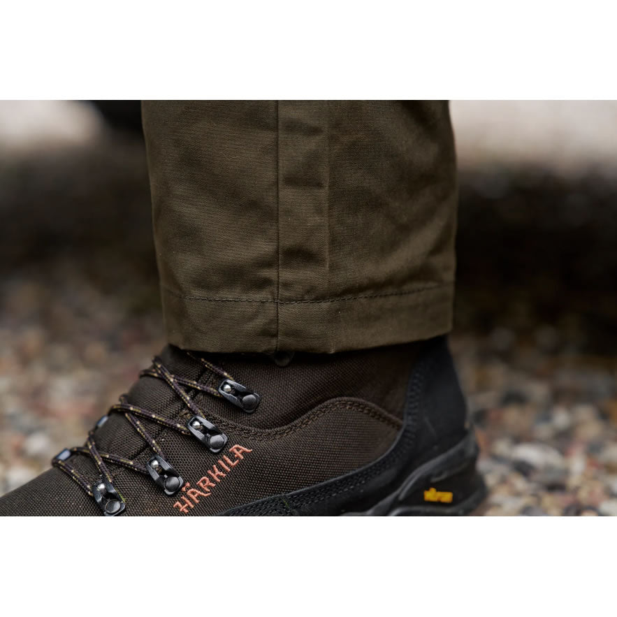 Pantaloni HARKILA Fjell Willow Green / Shadow Brown, Marime 56/32