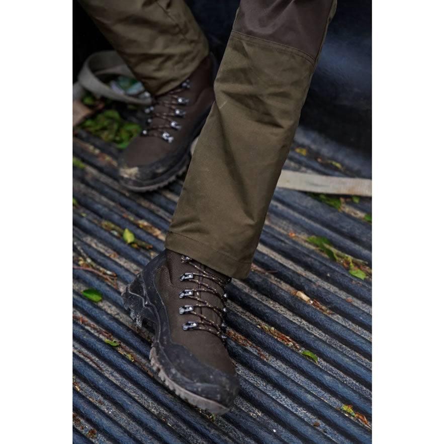 Pantaloni HARKILA Fjell Willow Green / Shadow Brown, Marime 56/32