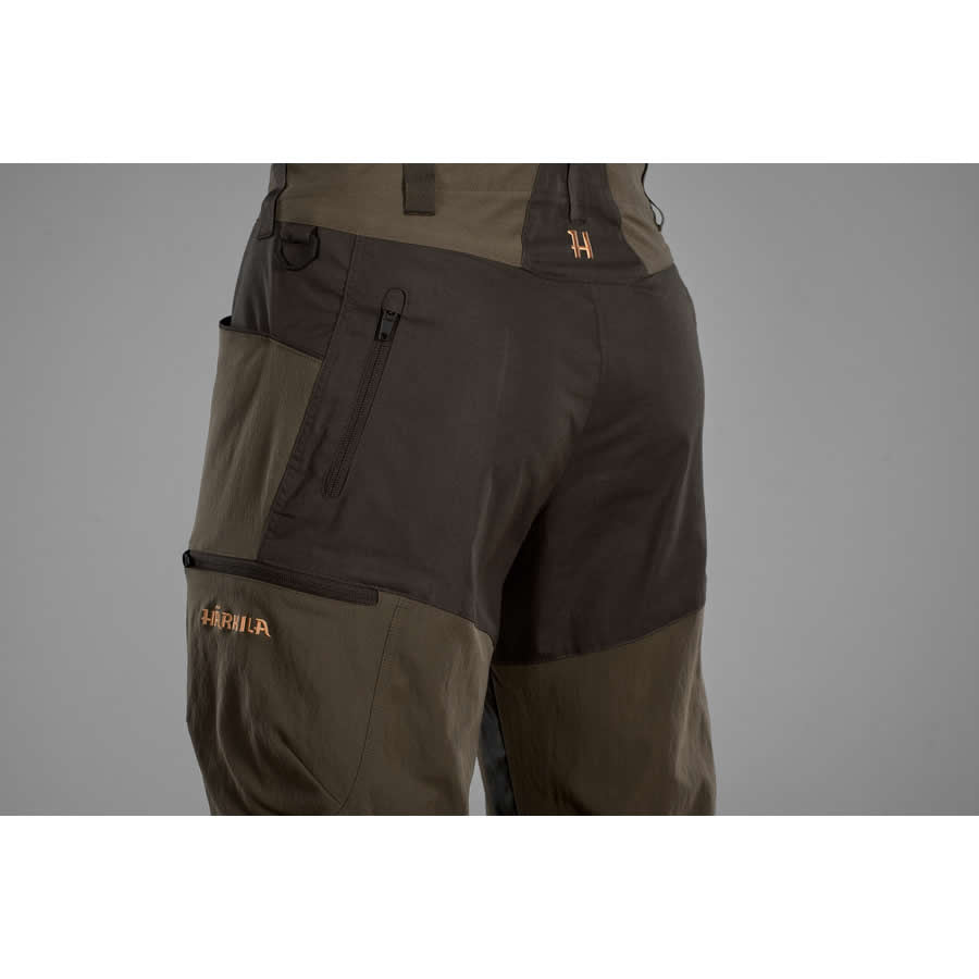 Pantaloni HARKILA Ragnar Trousers Slate Brown / Willow Green Marime