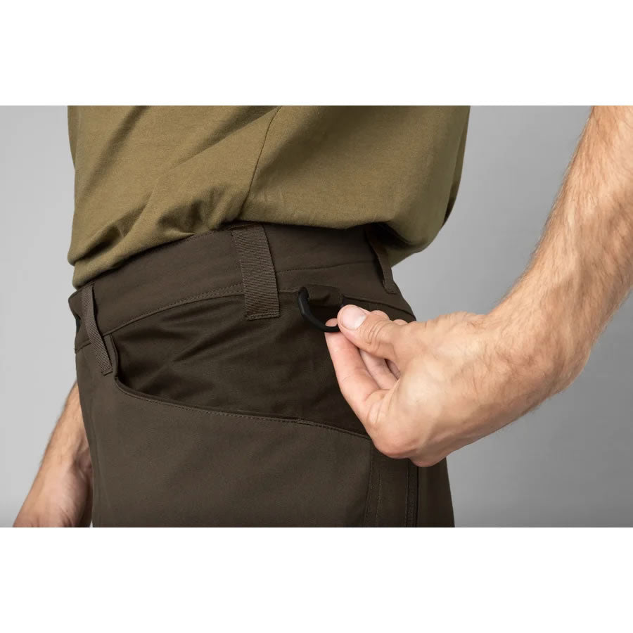 Pantaloni HARKILA Ragnar Trousers Slate Brown / Willow Green Marime